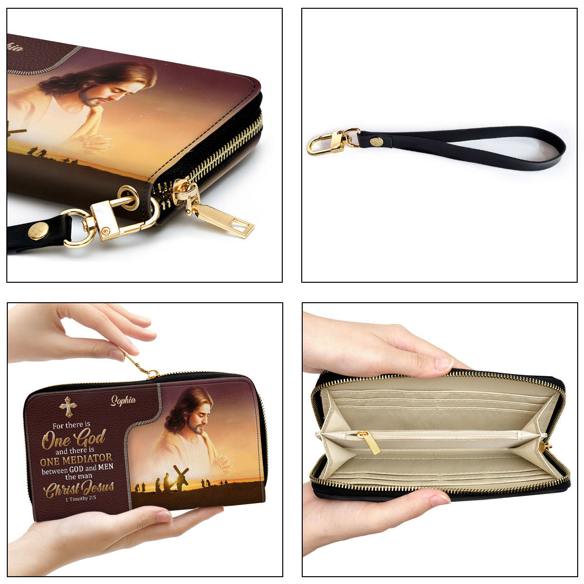 Beautiful Personalized Clutch Purse - There Is One Mediator Between God And Men, The Man Christ Jesus Clutch Purse - Women Clutch Purse