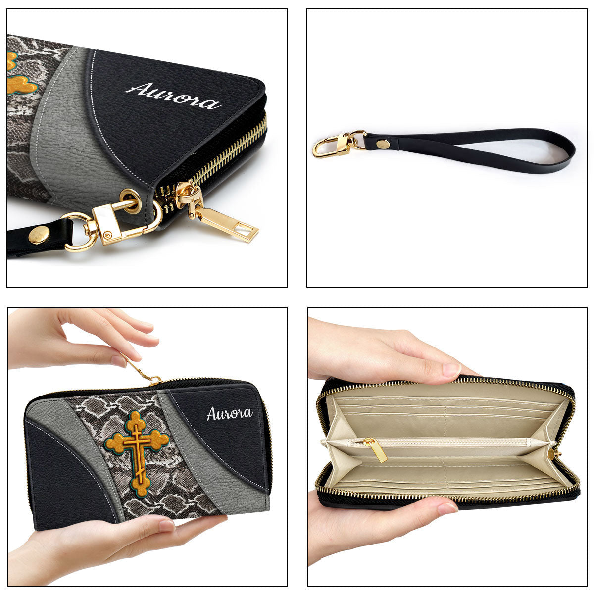 Beautiful Personalized Cross Clutch Purse - Women Clutch Purse