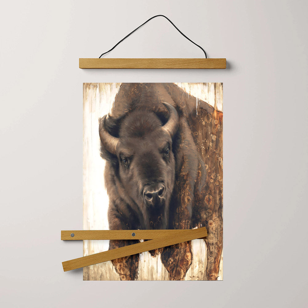 Bison Hanging Canvas Wall Art - Religious Canvas - Christian Wall Art Decor