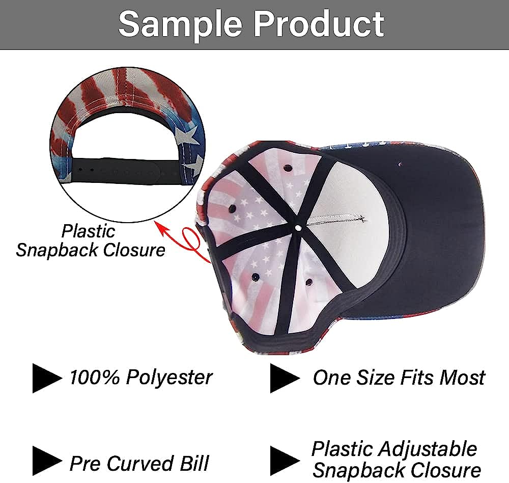 Boxer Dog God Bless America Flag Patriot All Over Print Baseball Cap - Christian Hats For Men Women