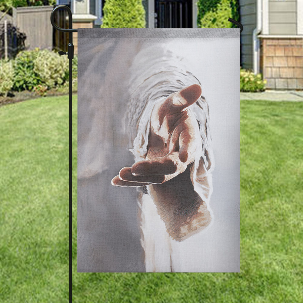 Jesus Hand Flag - Christian's Flag - Garden Decor - Garden Flag Stand - Christian Gift - Ciaocustom