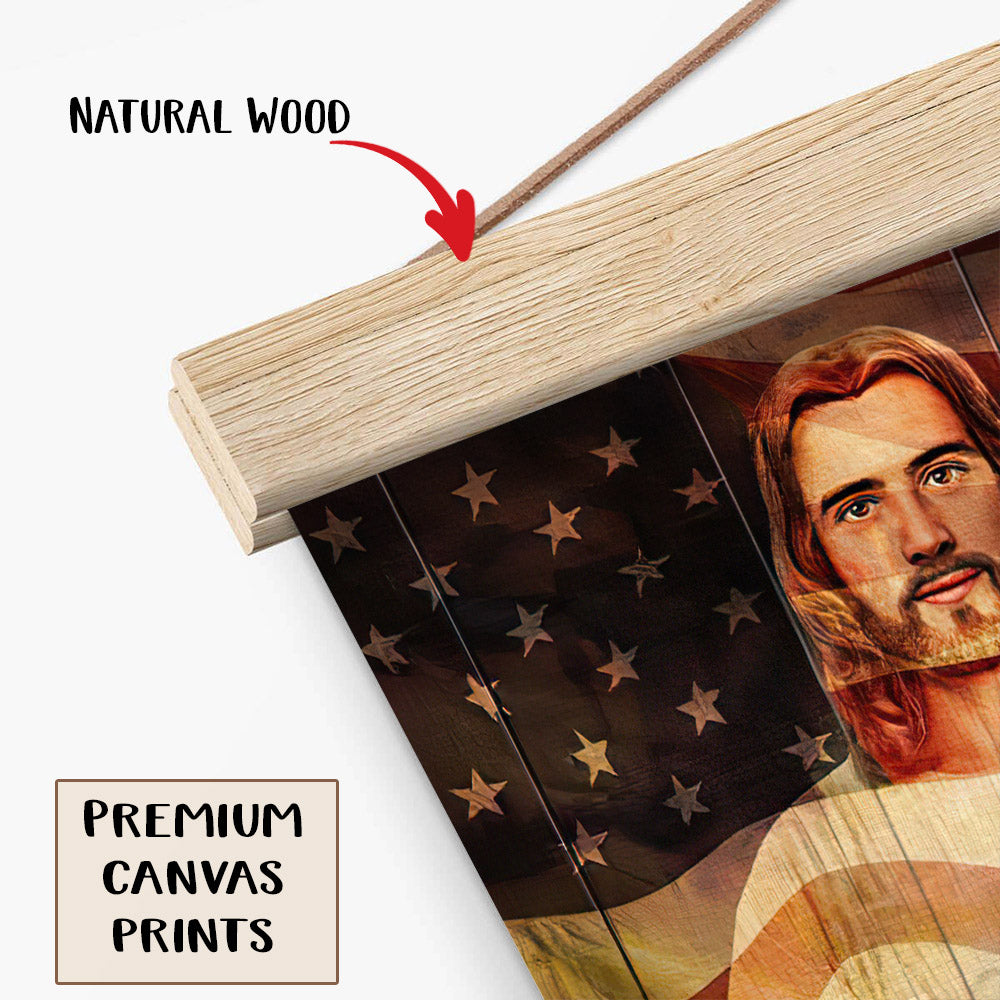 Jesus Christ And American Veteran Poster - Jesus Canvas