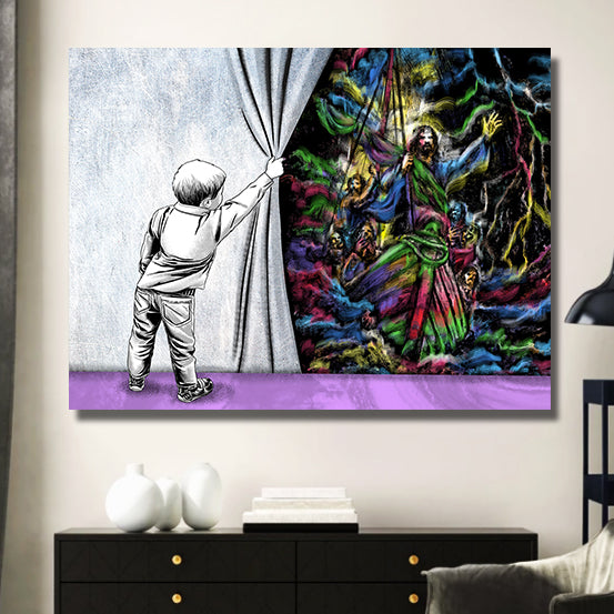 Calm In The Storm Canvas - Religious Canvas Art - Christian Canvas Wall Art - Ciaocustom