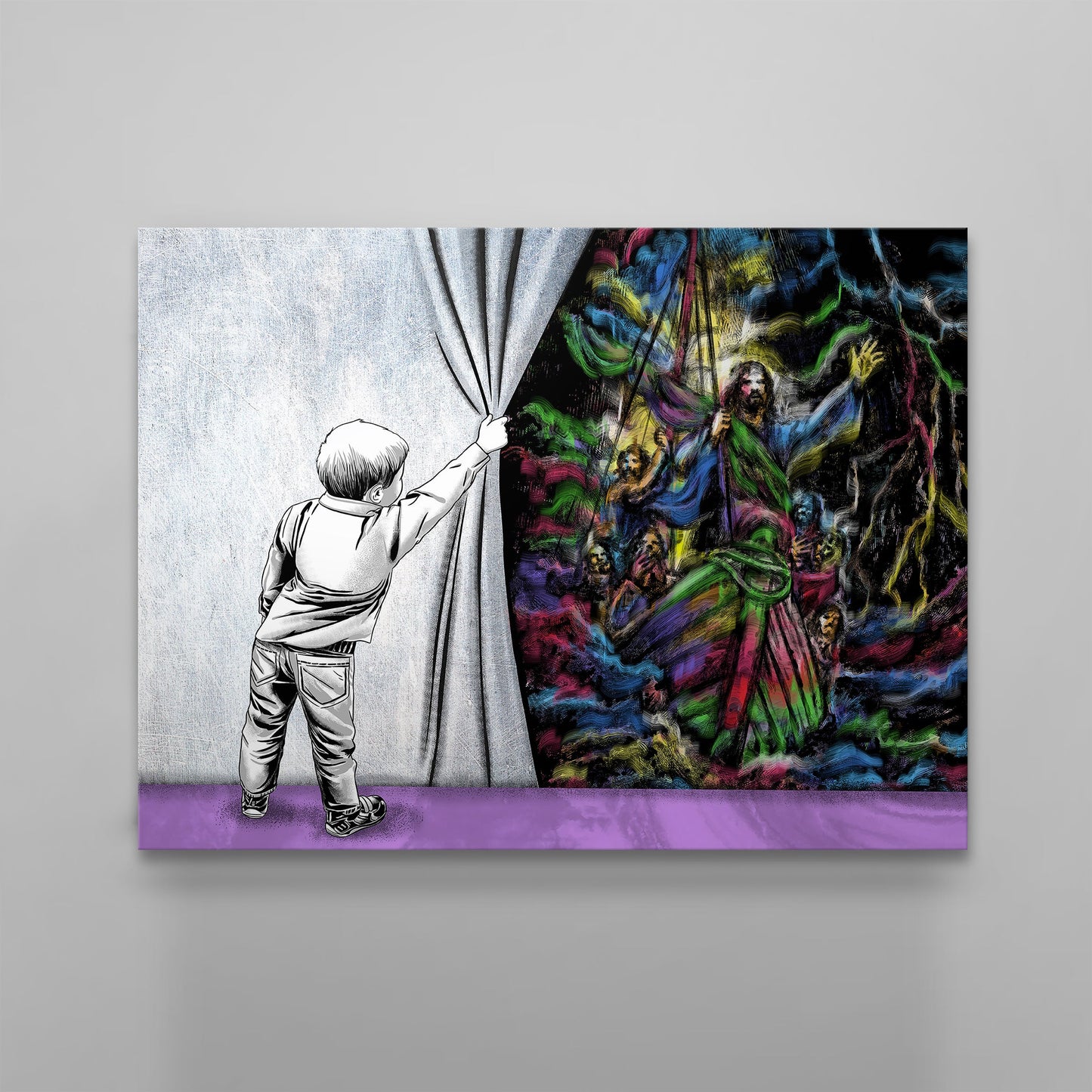 Calm In The Storm Canvas - Religious Canvas Art - Christian Canvas Wall Art - Ciaocustom