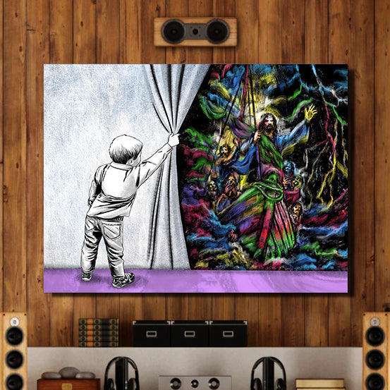 Calm In The Storm Canvas - Religious Canvas Art - Christian Canvas Wall Art - Ciaocustom