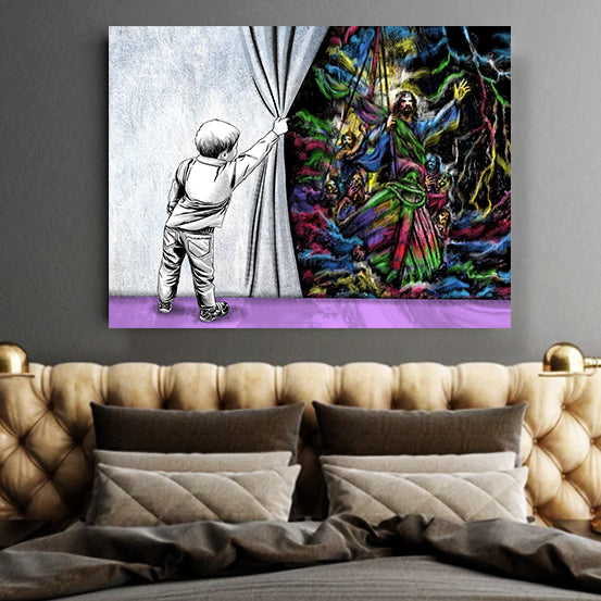 Calm In The Storm Canvas - Religious Canvas Art - Christian Canvas Wall Art - Ciaocustom