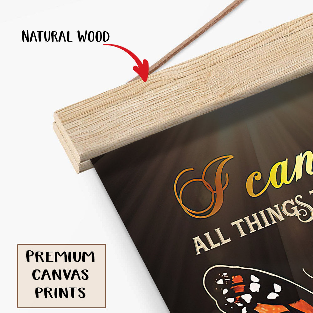 I Can Do All Thing Through Poster - Canvas Wall Hanging - Ciaocustom