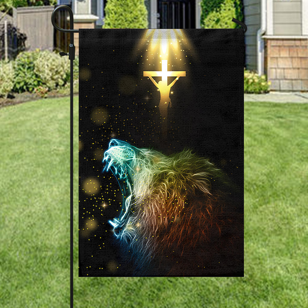 Jesus And Lion Flag - Jesus Flag - Cross Jesus Flag - Garden Flag - Decorative Flags For Outside - Welcome Flag - Christian Gift - Ciaocustom