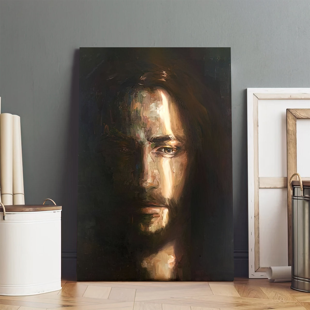 Christ Portrait Canvas Pictures - Jesus Canvas Painting - Christian Canvas Prints