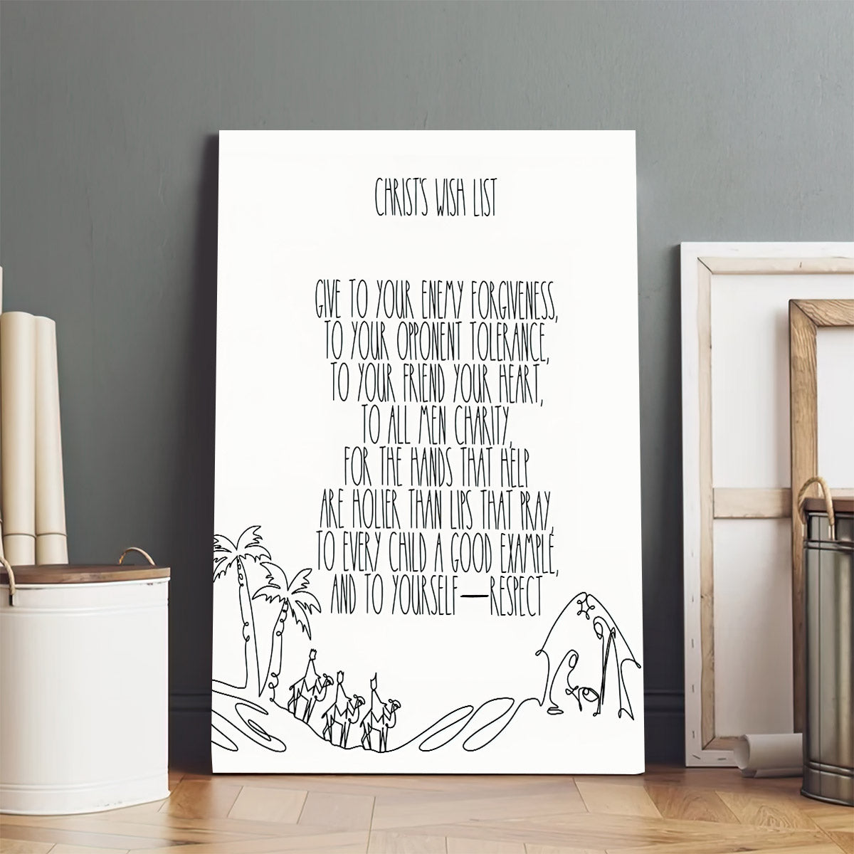 Christ’s Wish List Christian Wall Art - Wall Decorator - Poster To Print