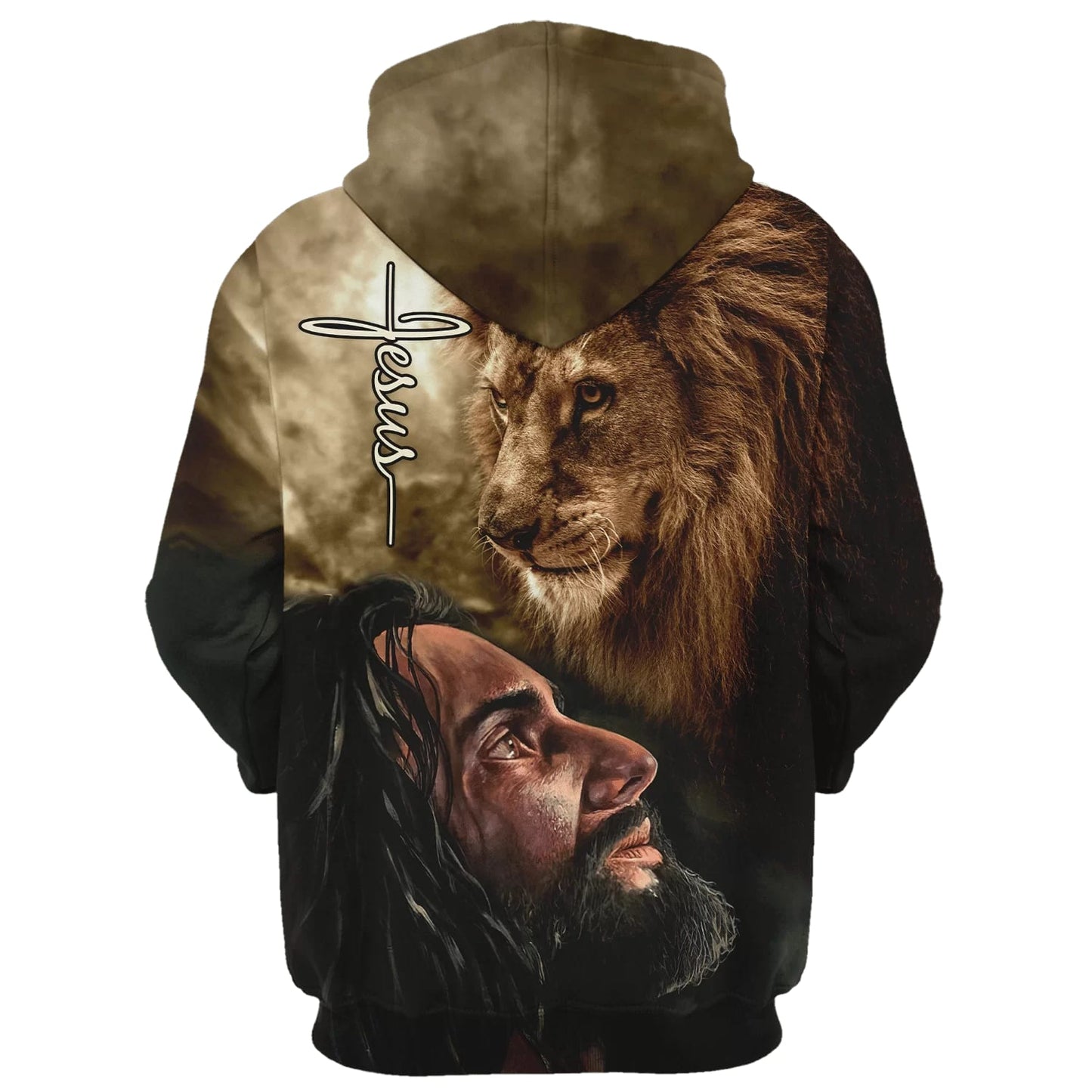 Christian Jesus Lion Hoodie - Men & Women Christian Hoodie - 3D Printed Hoodie