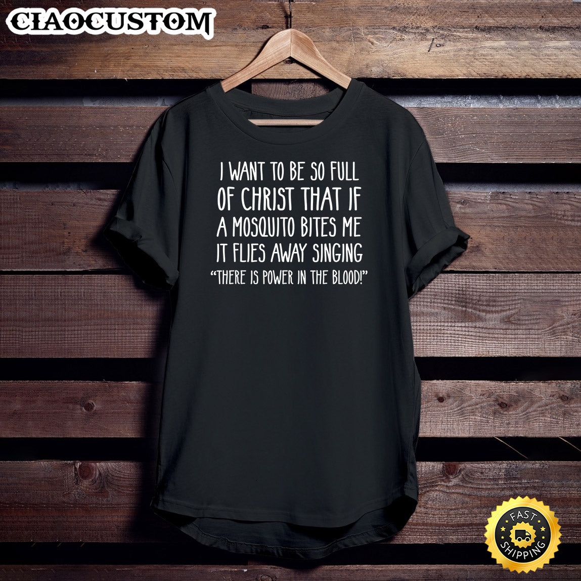 Christian Mosquito Joke Funny Deluxe T-Shirt - Christian Shirt