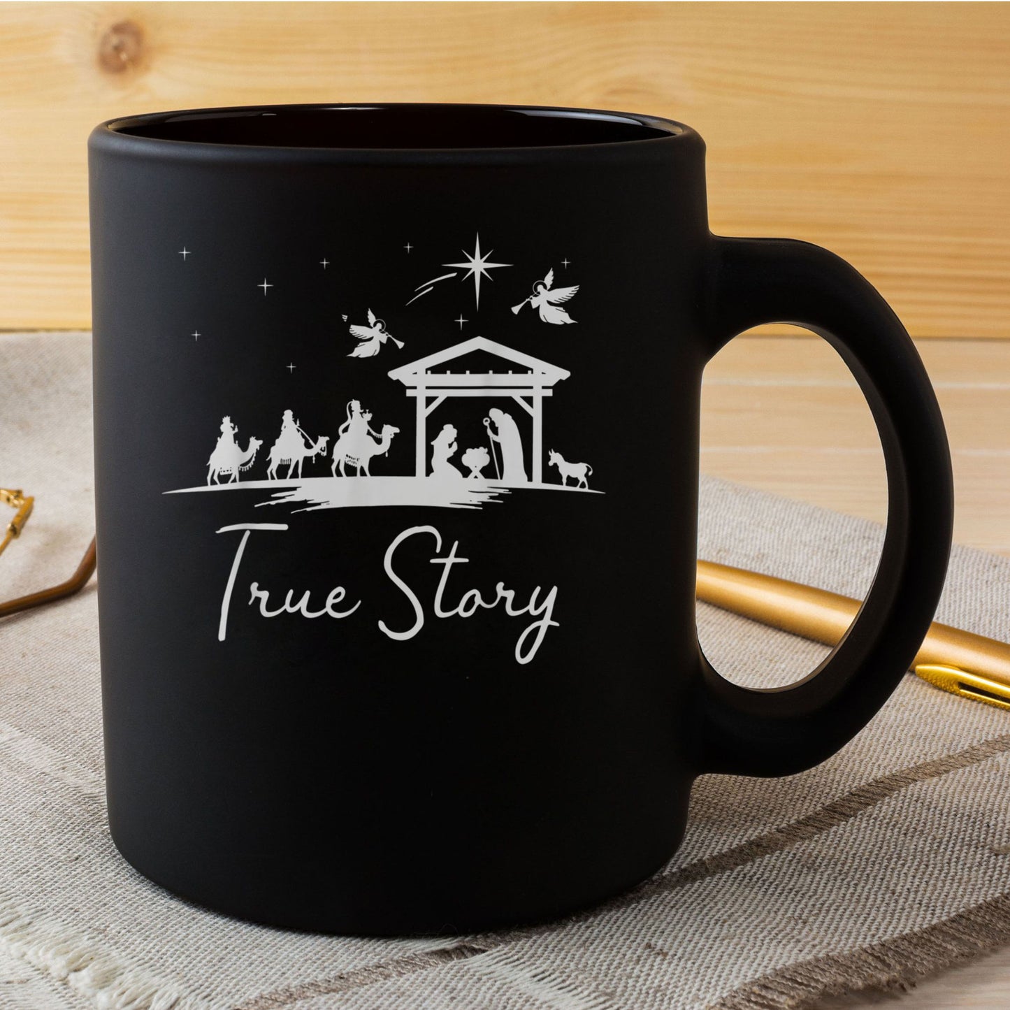 Christmas Nativity True Story Of Jesus Birth Mug