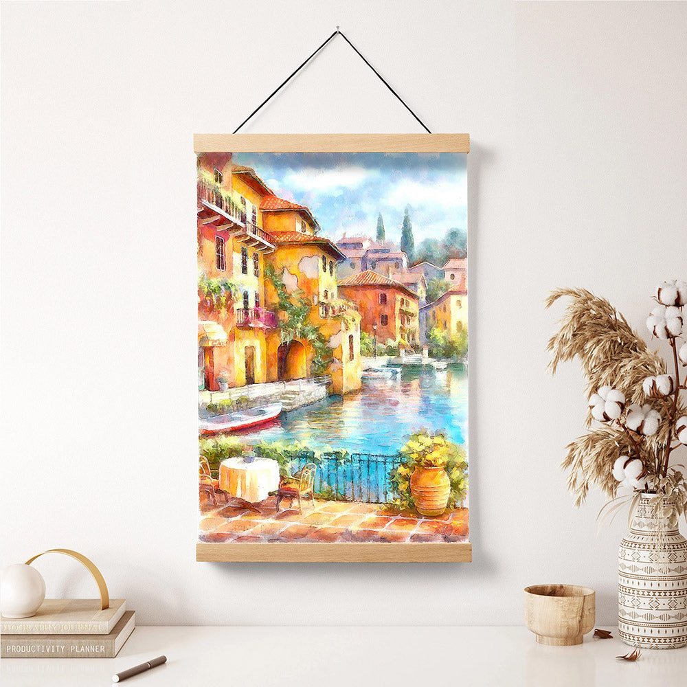 Cityscape Painting Hanging Canvas Wall Art - Canvas Wall Decor - Home Decor Living Room