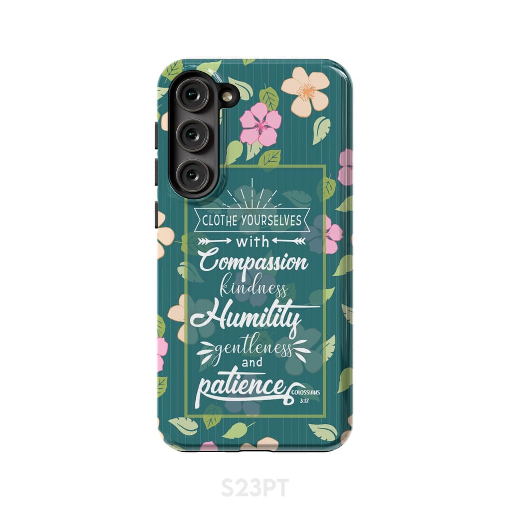 Clothe Yourselves With Compassion Colossians 312 Bible Verse Phone Case - Scripture Phone Cases - Iphone Cases Christian