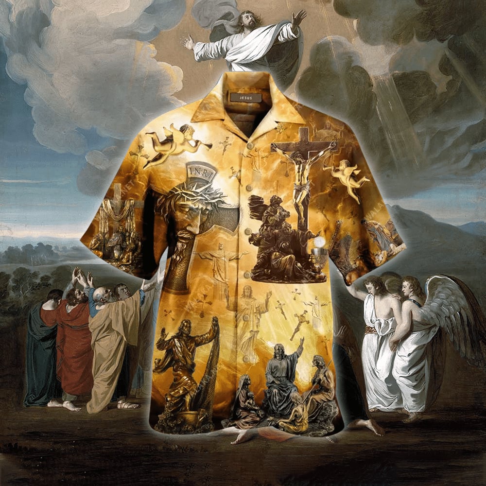 Colorful Jesus Is My Savior Jesus Hawaiian Shirt - Christian Hawaiian Shirt for Men Women