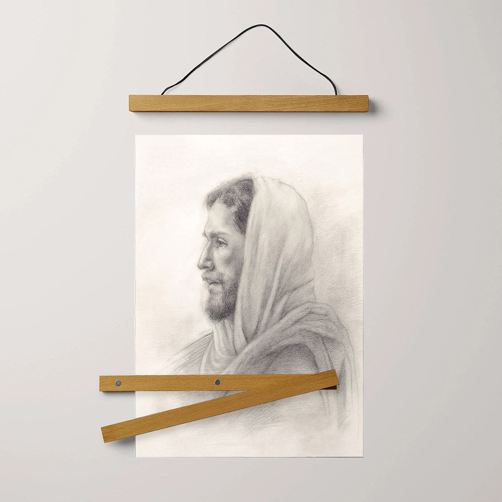 Come Follow Me Hanging Canvas Wall Art - Jesus Picture - Jesus Portrait Canvas - Religious Canvas
