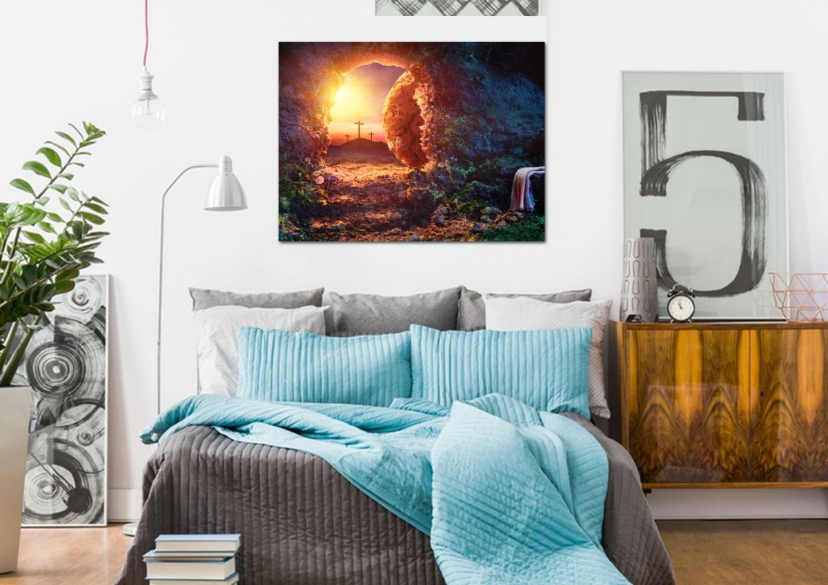 Cross From The Tomb Of Jesus Canvas - Christian Canvas Wall Art