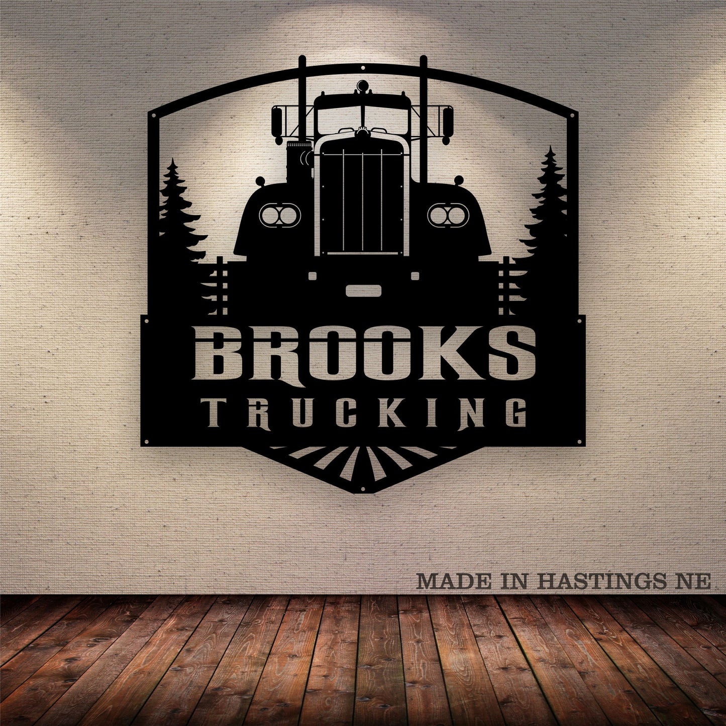 Custom 1960 KW Vehicle Metal Sign - 1960 KW Vehicle Monogram - Metal Decor Wall Art - Heavy Equipment Operator Gifts