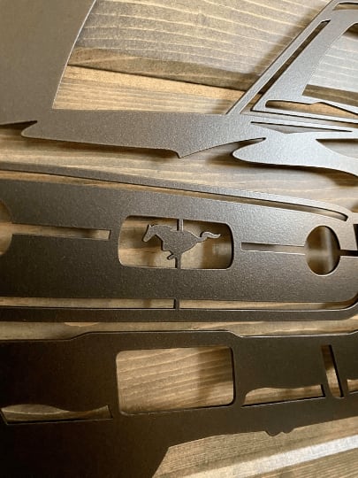 Custom 1967 Mustang Sports Car Metal Sign - Cut Metal Sign - Metal Wall Art - Metal House Sign