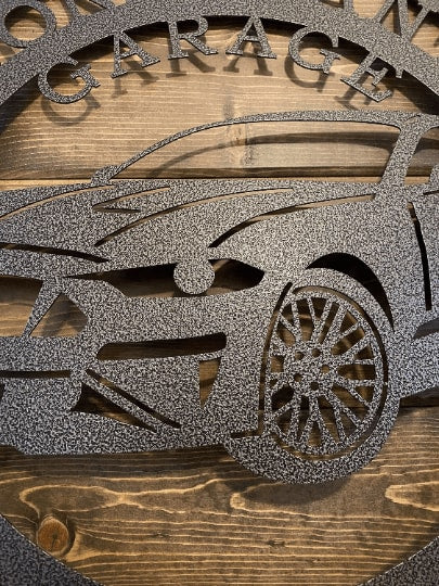 Custom 2000's Mustang Sports Car Metal Sign - Garage Decorations - Car Sign - Metal Car Garage Wall Art - Cut Metal Sign