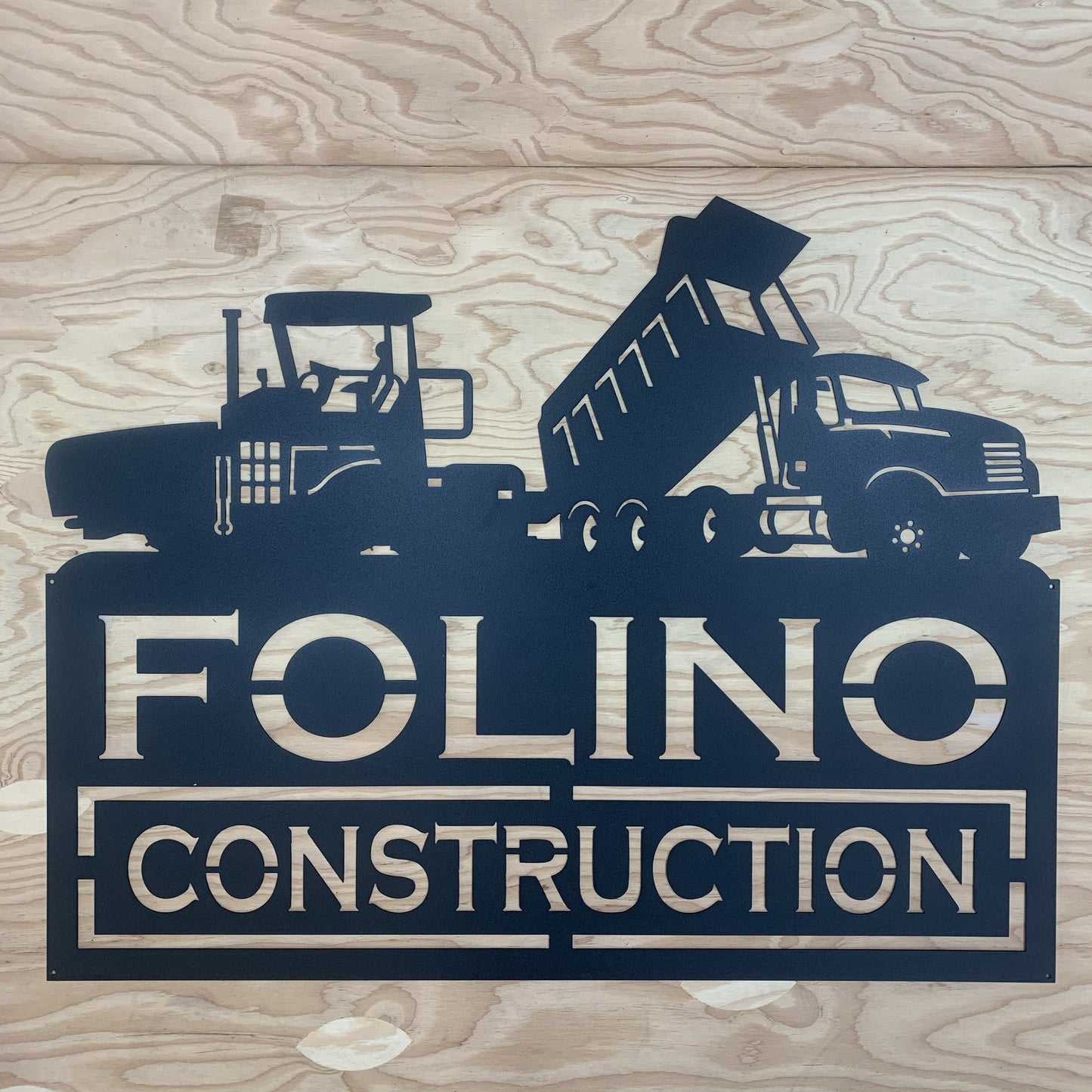 Custom Asphalt Paver Dump Truck Vehicle Metal Sign - Asphalt Paver Dump Truck Vehicle Monogram - Metal Decor Wall Art - Heavy Equipment Operator Gifts