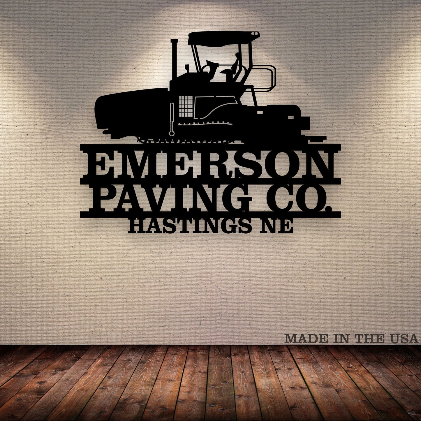 Custom Asphalt Paver Vehicle Metal Sign - Metal Decor Wall Art - Heavy Equipment Operator Gifts