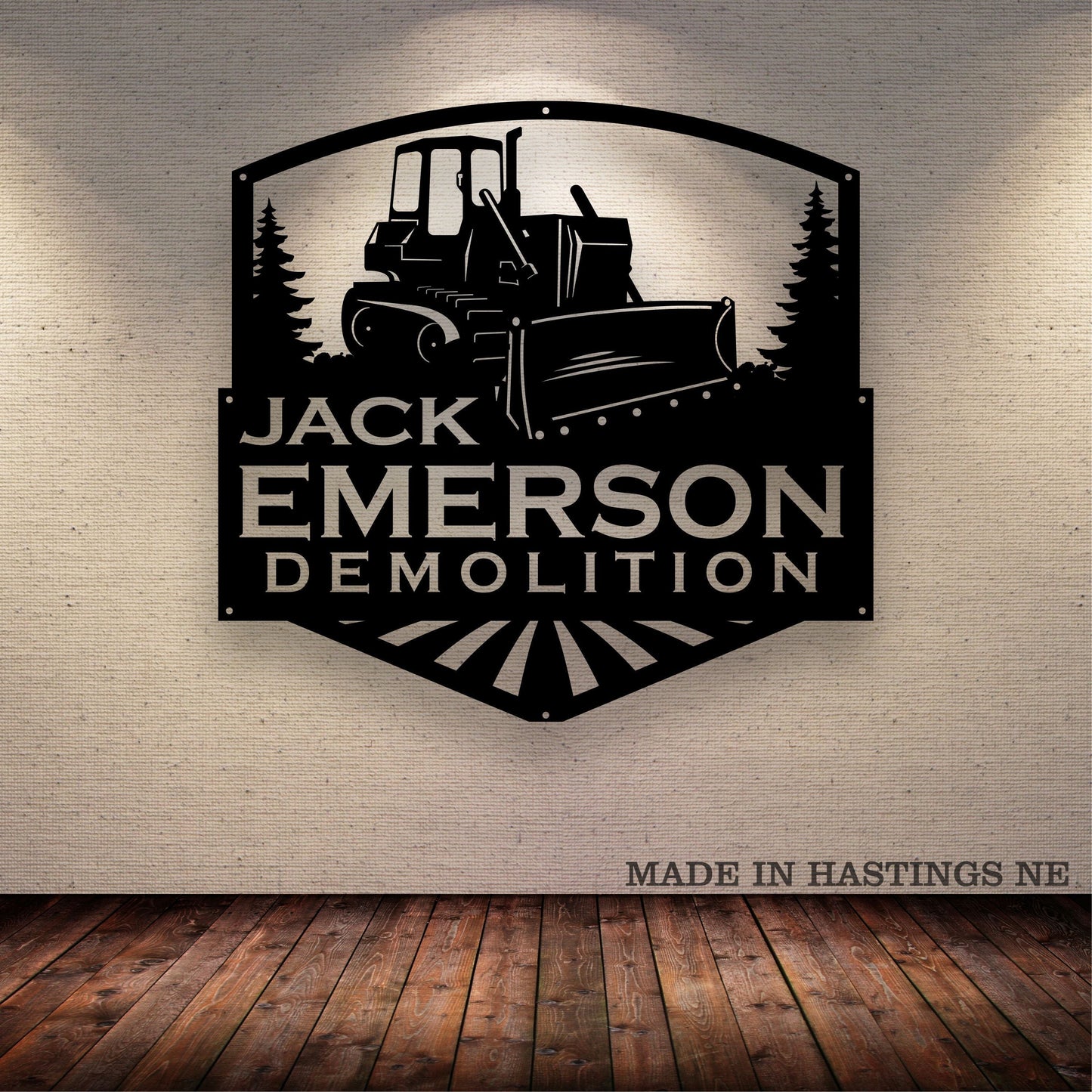 Custom Bulldozer Vehicle Metal Sign - Metal Decor Wall Art - Heavy Equipment Operator Gifts