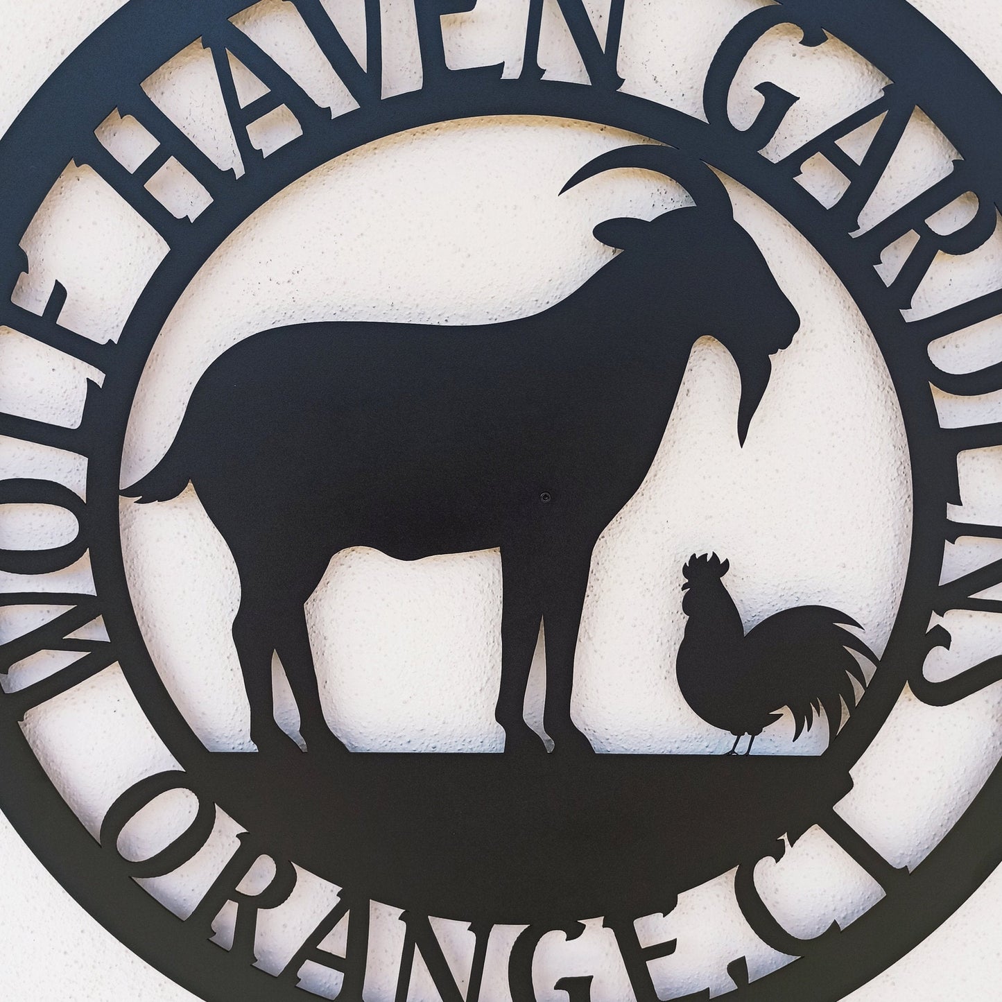 Custom Chicken And Goat Farm Signs - Metal Goat Farm Sign - Personalized Metal Farm Signs - Metal Farm Signs - Farmer Gifts