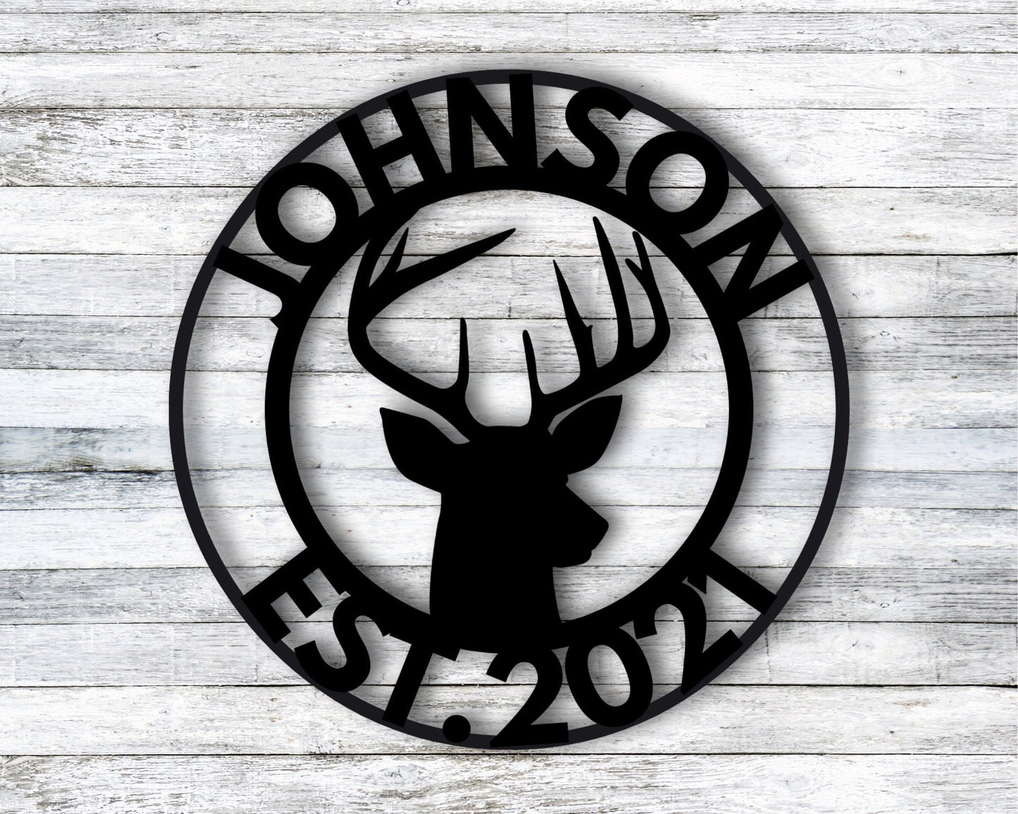 Custom Deer Last Name Sign Antler Wall Sign Hunting Present Guy Gift Deer Family Name Sign Est Date Camp Sign Farm Sign Cabin Sign Man Gift