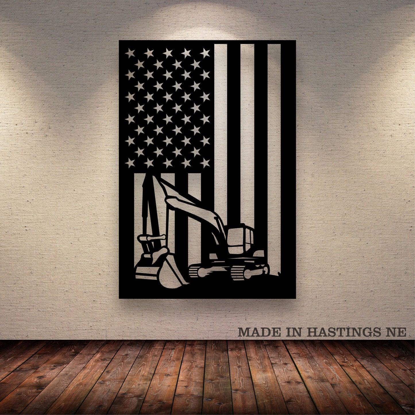 Custom Excavator Vehicle Metal Wall Art - Metal Decor Wall Art - Heavy Equipment Operator Gifts