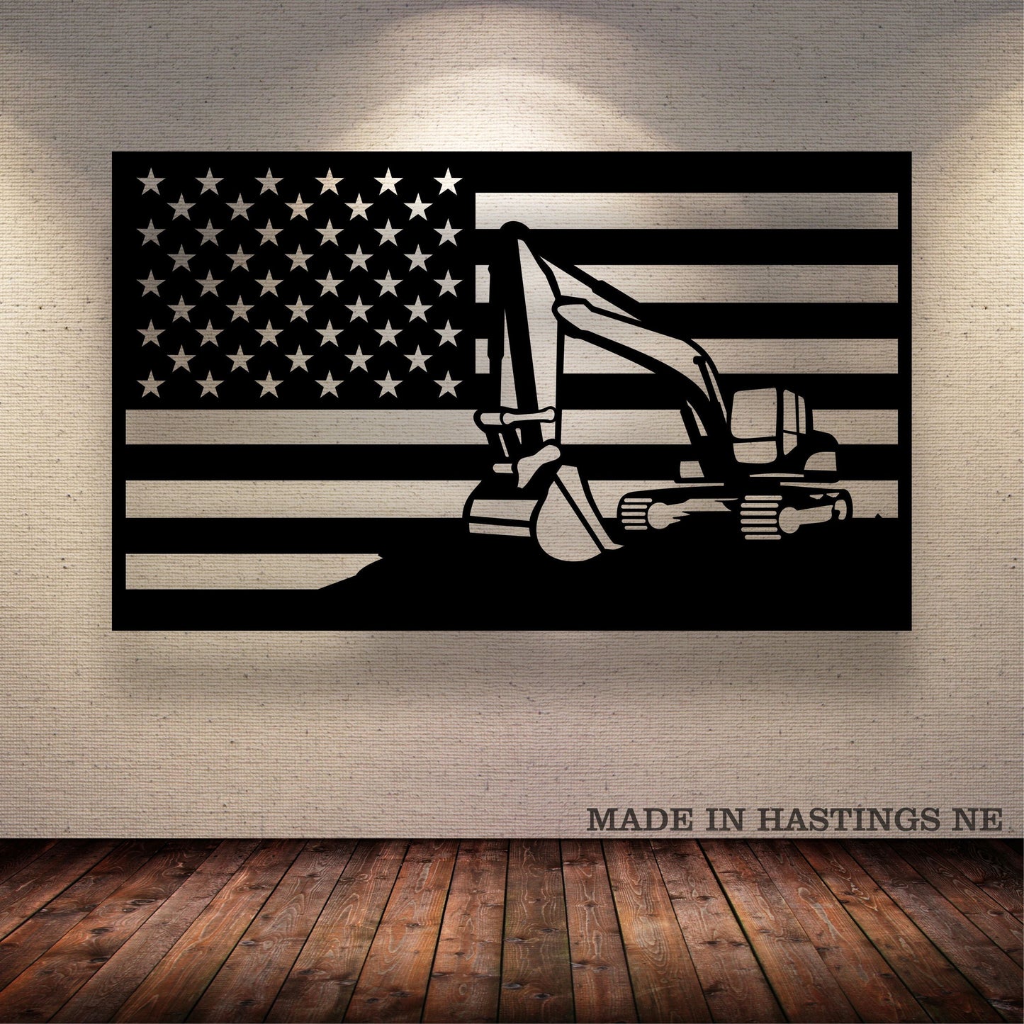 Custom Excavator Vehicle Sign - Metal Decor Wall Art - Heavy Equipment Operator Gifts