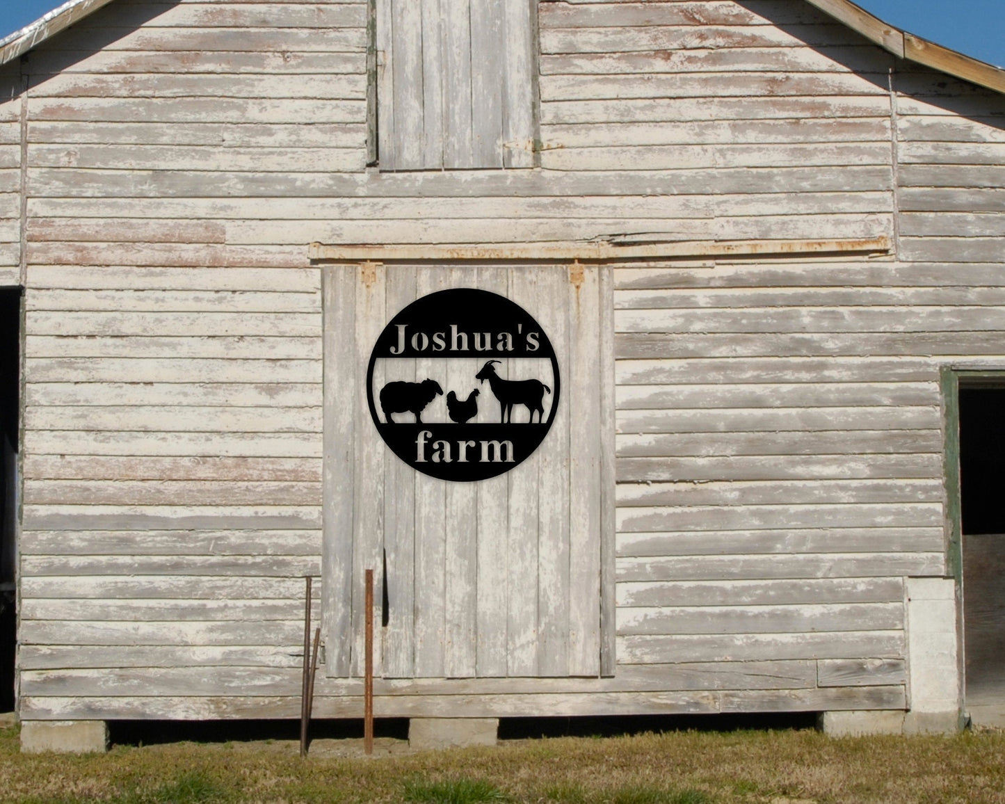 Custom Farm Sign Zoo Sign Personalized Farm Sign Barn Sign Ranch Sign Farmhouse Decor Farmhouse Sign Animal Sign Custom Sign Sign