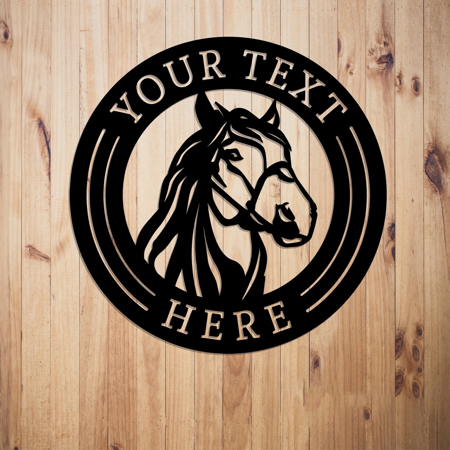 Custom Horse Sign Entrance Sign Barn Sign Family Metal Signranch Sign Farm Sign Gate Sign Plasma Cut Steel Sign Steel Art Welcome Sign