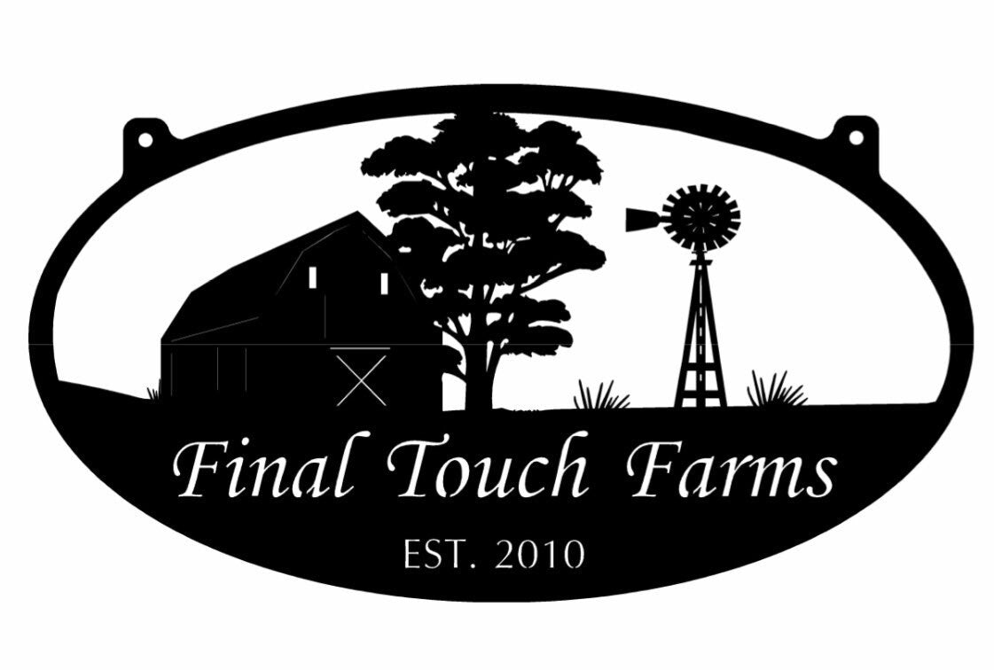 Custom Huge Farm Sign Barncowtractor Scene Customized With Your Name Metal Wall Art Metal House Sign