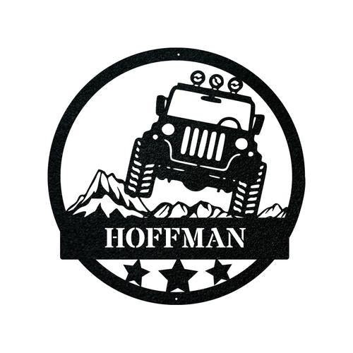 Custom Jeep Vehicle Metal Sign - Metal Decor Wall Art - Heavy Equipment Operator Gifts