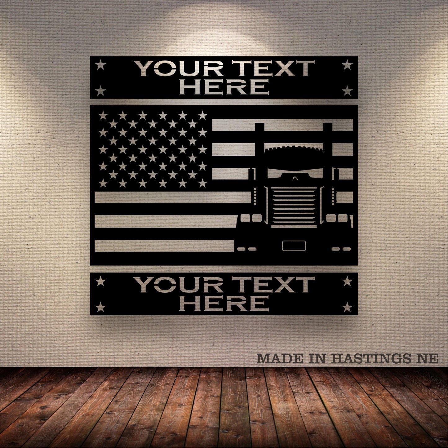 Custom KW Horizontal Vehicle Metal Sign - Metal Decor Wall Art - Heavy Equipment Operator Gifts