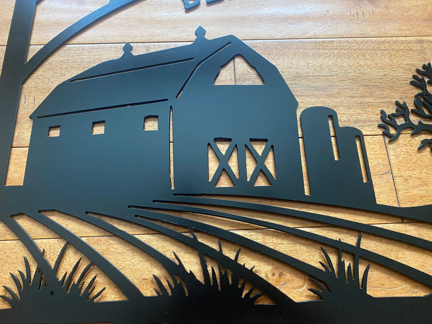 Custom Metal Crop Farm Wall Art - Farm House Decor - Large Metal Farm Signs