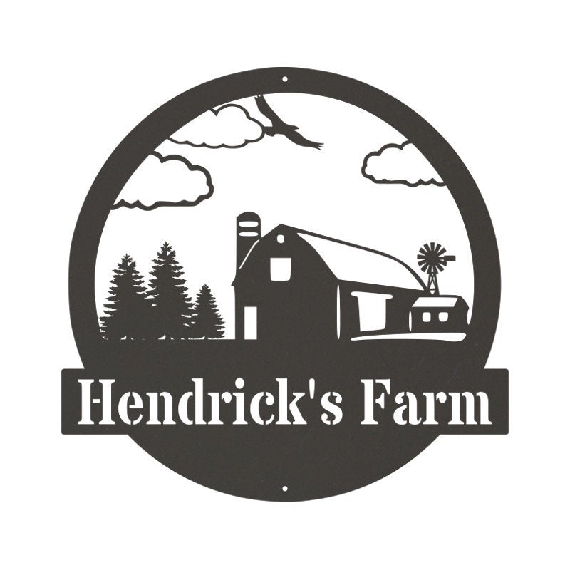 Custom Metal Farm Barn Sign Metal Farm Signs Farmer Gifts