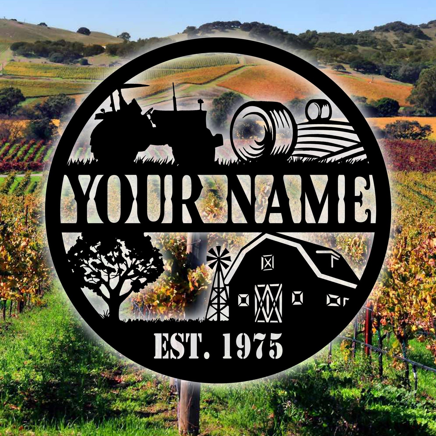 Custom Metal Farm Metal Sign - Personalized Metal Farm Signs - Metal Farm Signs - Farmer Gifts - Metal Sign For Farmer