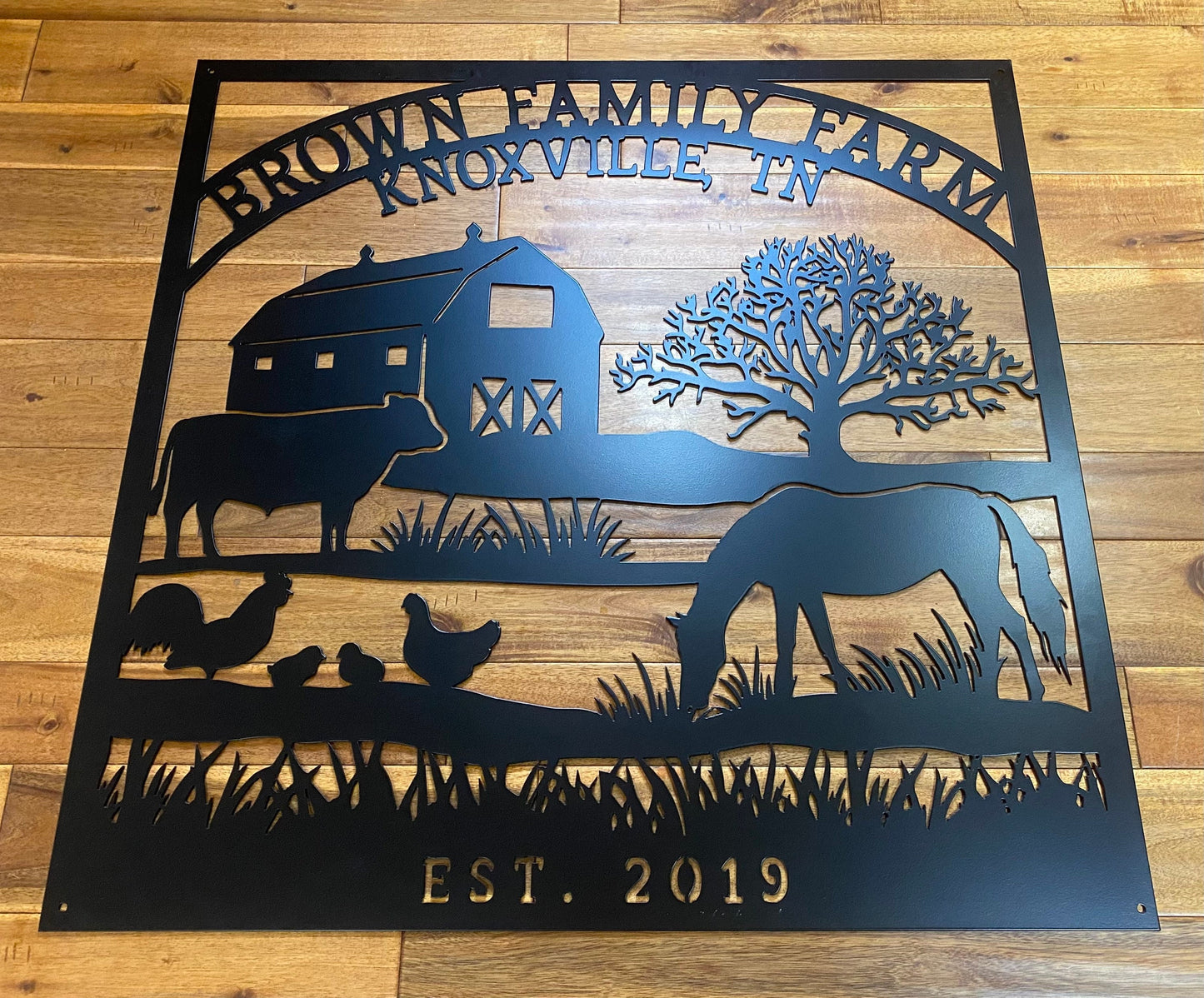 Custom Metal Farm Sign - Custom Metal Ranch Sign Outdoor - Farm House Decor - Large Metal Farm Signs