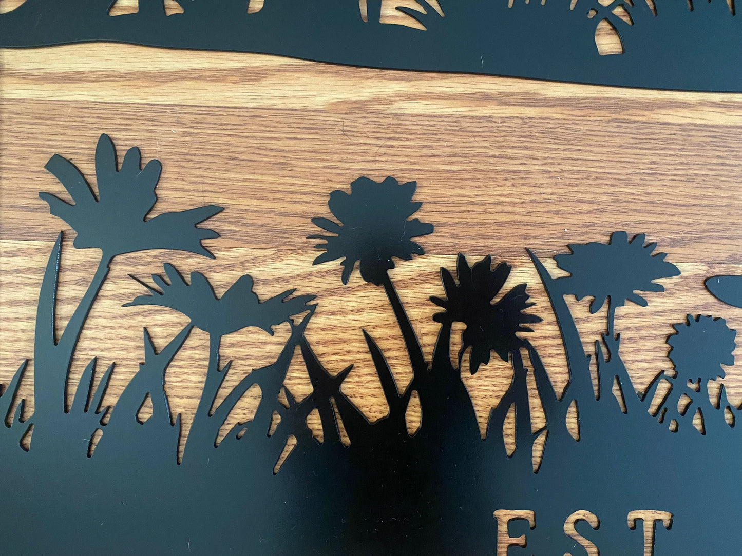 Custom Metal Farm Sign With Custom Farmhouse And Classic Car - Farm House Decor - Large Metal Farm Signs