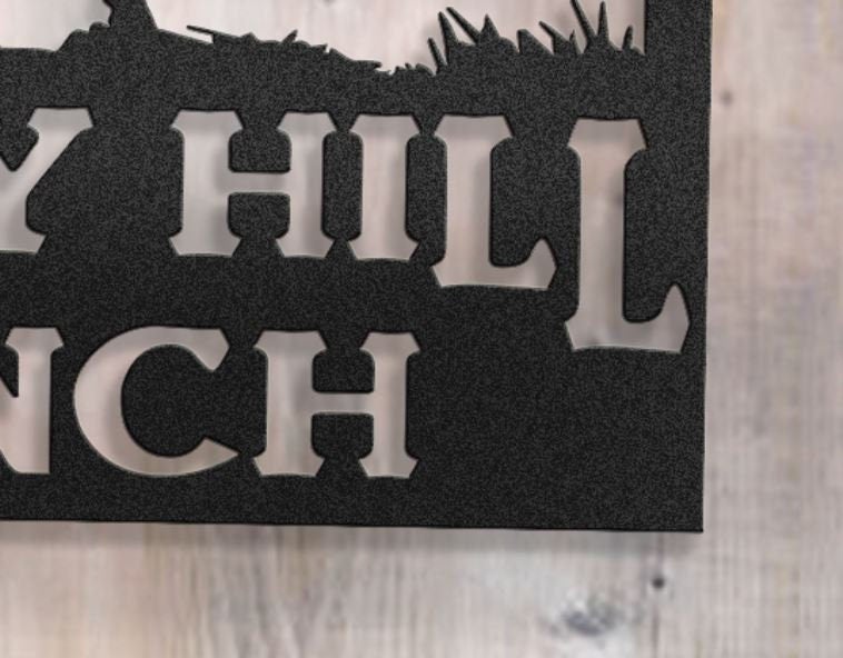 Custom Metal Longhorn Sign - Longhorn Sign - Indoor Or Outdoor Farm Sign - Metal Farm Signs - Farmer Gifts