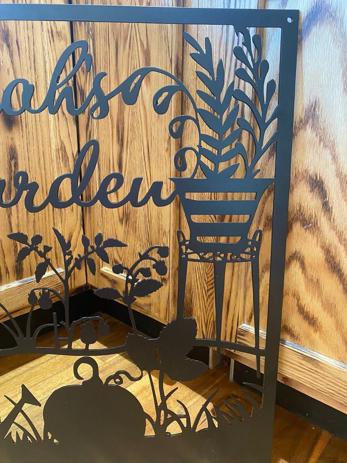 Custom Metal Outdoor Garden Sign - Farm House Decor - Large Metal Farm Signs