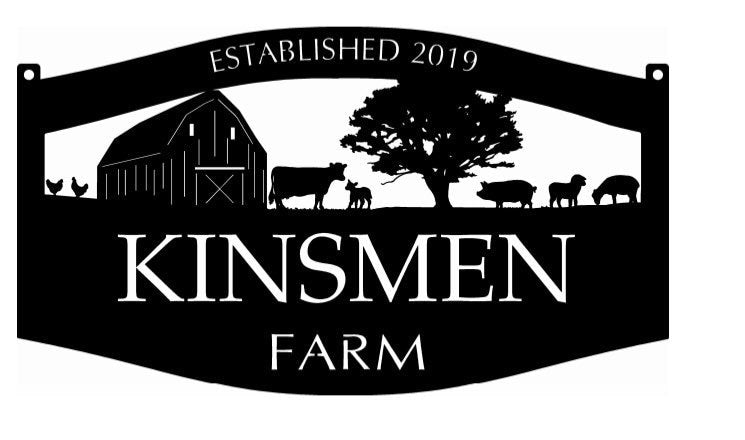 Custom Metal Sheep Farm Sign Laser Cut Sheep Sign Metal Wall Art Metal House Sign