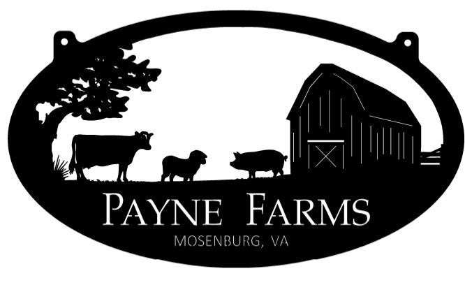 Custom Metal Sheep Sign Pig Barn Sheep Cow Sign Metal Farm Sign Metal Wall Art Metal House Sign