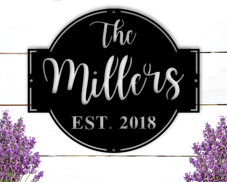 Custom Metal Sign - Personalized Metal Sign - Metal Signs Personalized - Outdoor Signs - Family Name Sign Metal