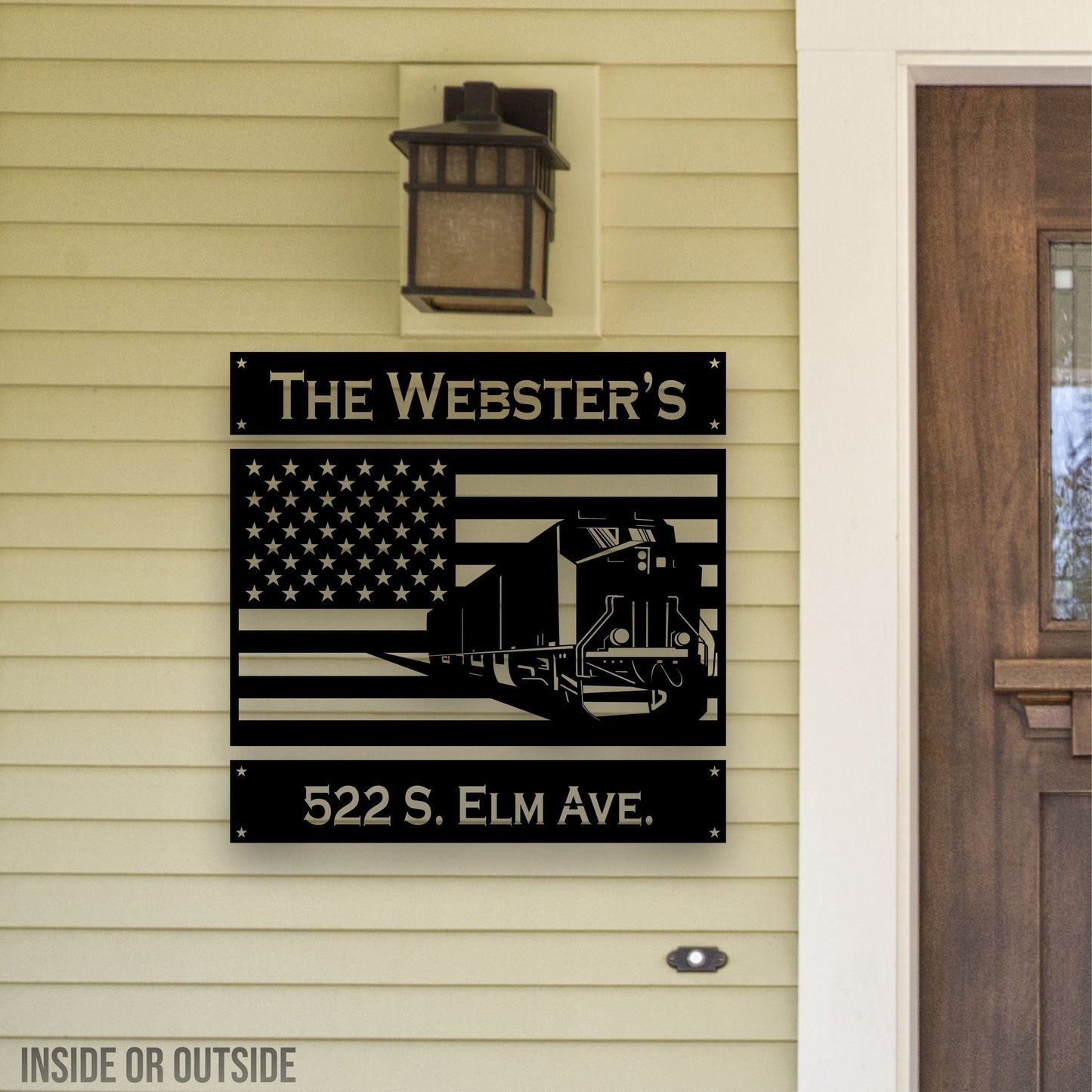 Custom Train Engine Vehicle Metal Sign - Metal Decor Wall Art - Heavy Equipment Operator Gifts