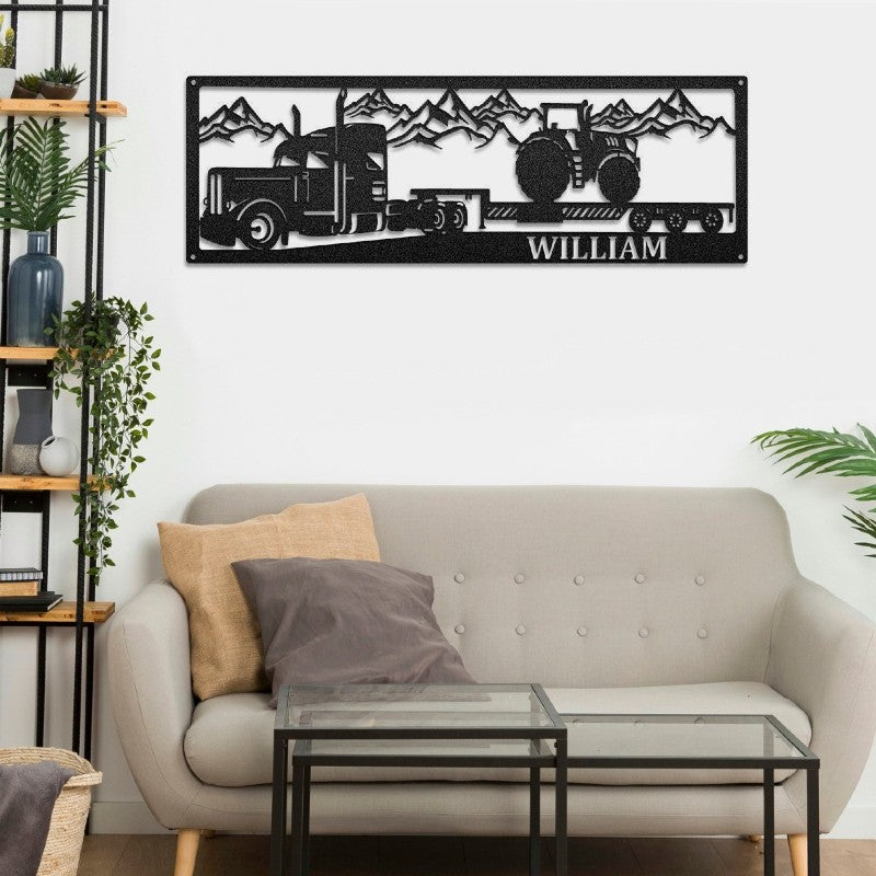 Custom Ultimate Big Rig Metal Vehicle Metal Sign - Metal Decor Wall Art - Heavy Equipment Operator Gifts