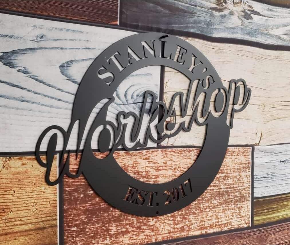 Custom Vehicle Motorcycles Workshop Metal Sign - Metal Decor Wall Art - Heavy Equipment Operator Gifts